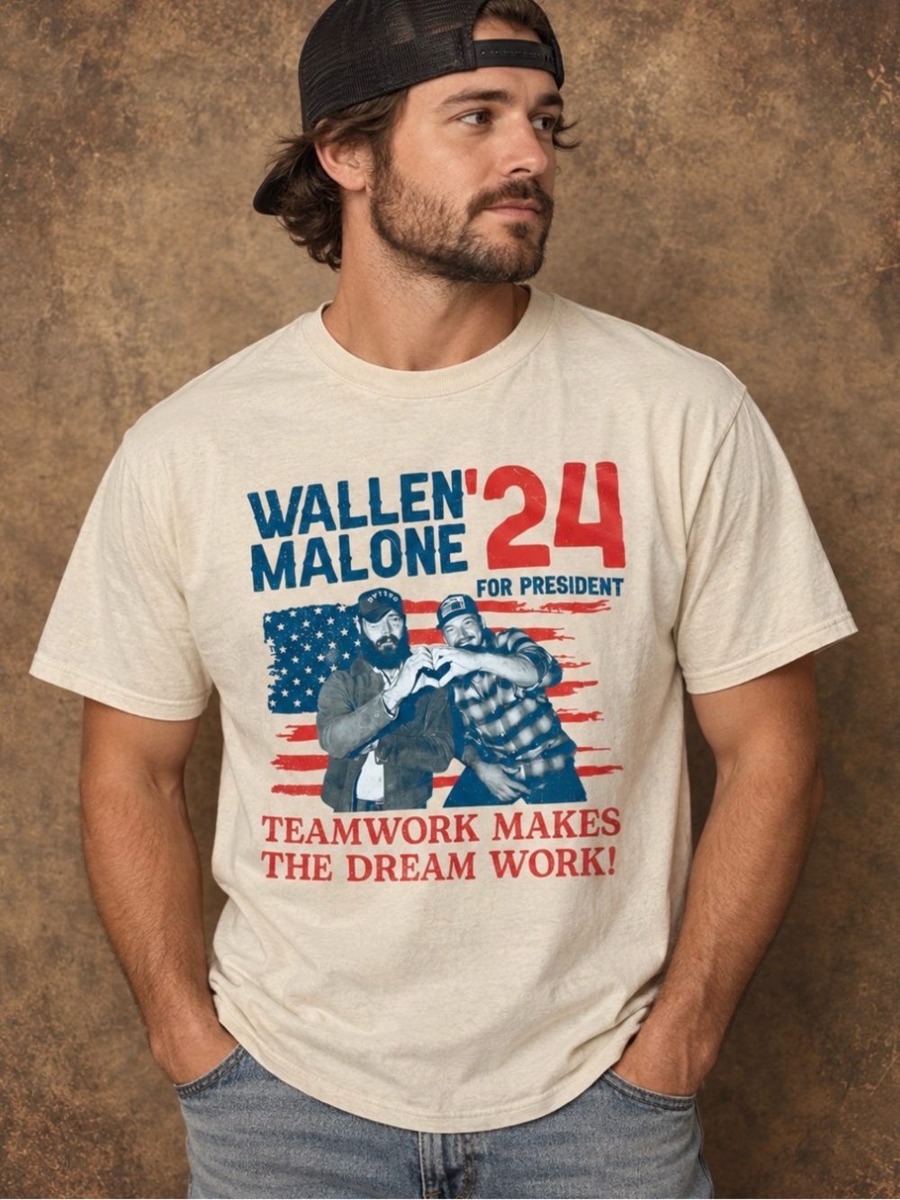 Wallen & Malone '24 Graphic Tee - Cream